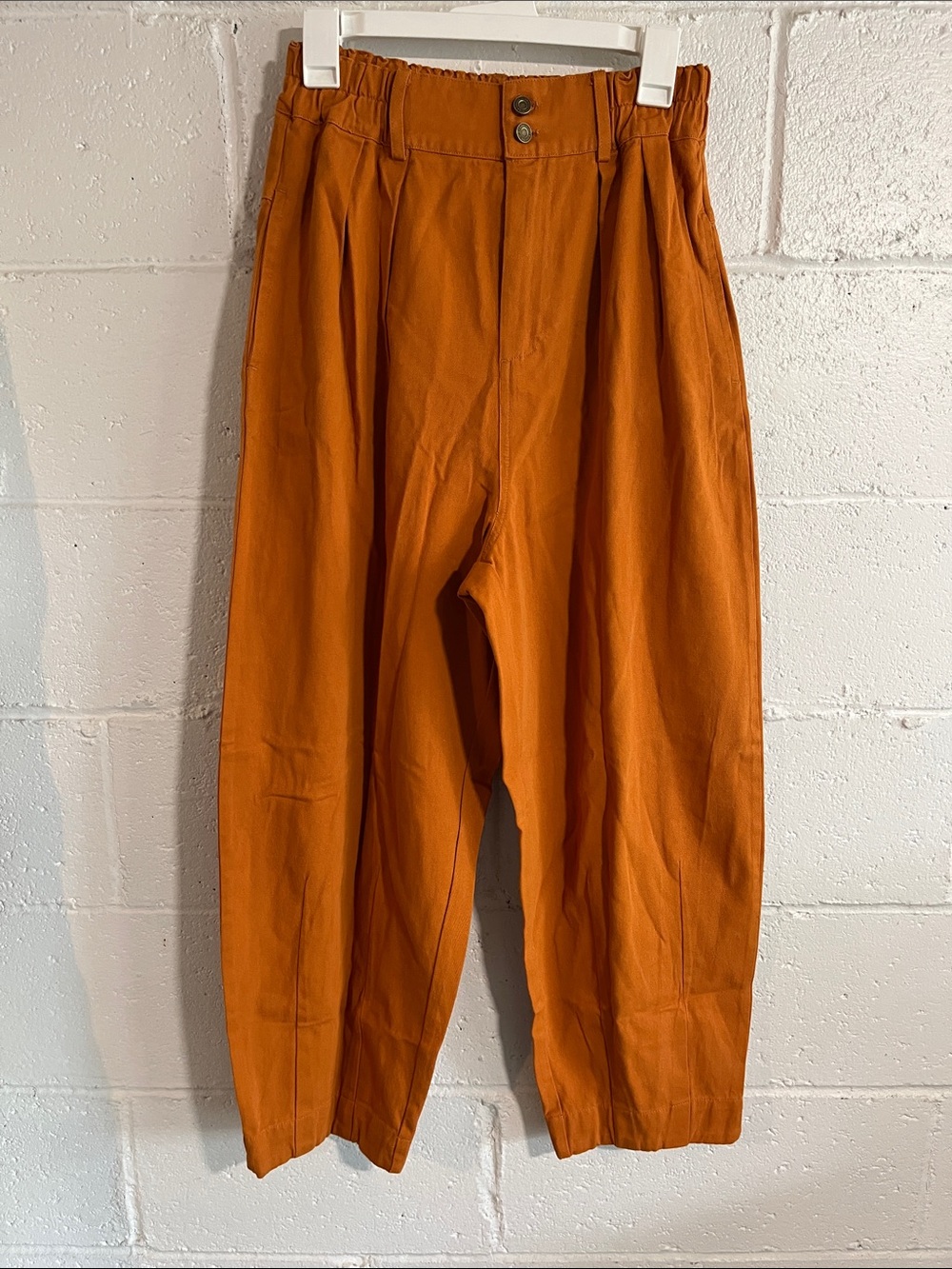 Yesno Relaxed 100% Cotton Pants- Cropped